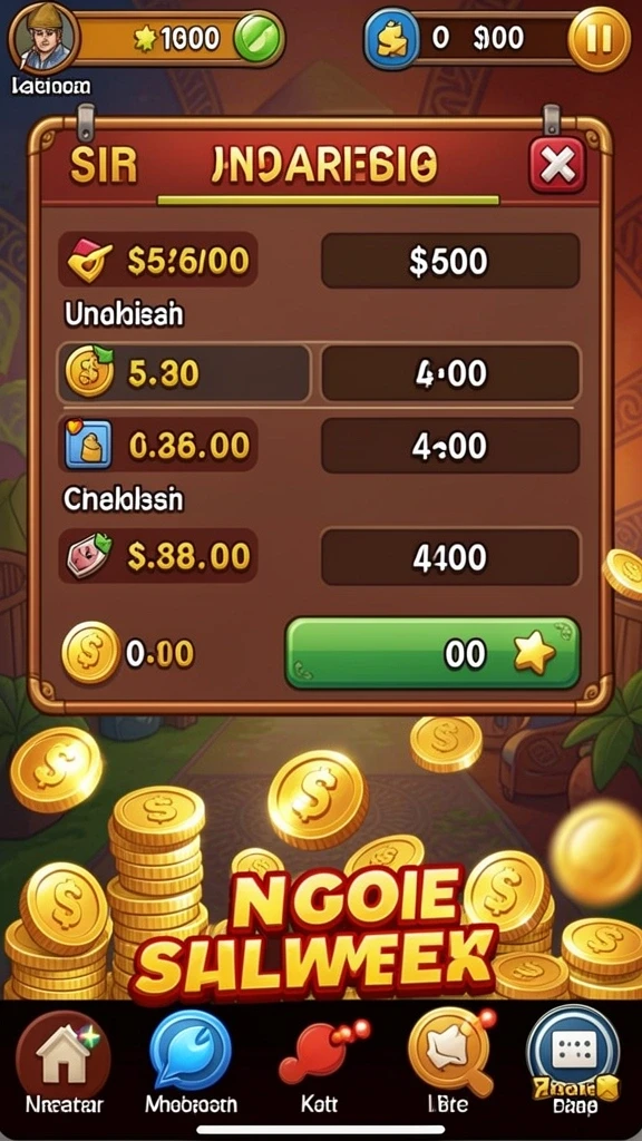 sulap777 - Tampilan leaderboard yang menunjukkan peringkat pemain.